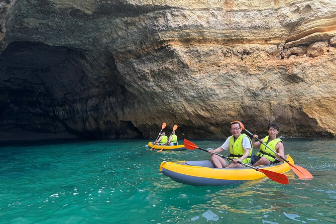 2-Hour Kayak through the Sea Caves of Benagil - How the guide shapes your paddle (names you might get)