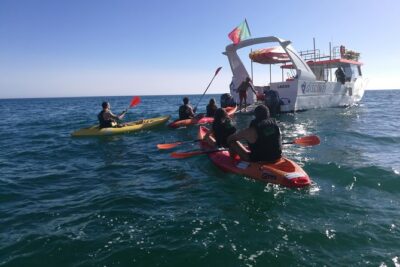 2-hour Kayak Tour of Ponta da Piedade Caves and Beaches - Getting ready on the water: safety brief, double kayaks, and real-world pacing