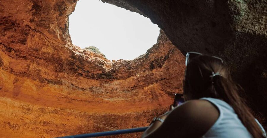Albufeira: 2.5-Hour Dolphin Watching and Caves Trip - Praia da Marinha and Albandeira: Where the Scenery Gets Real