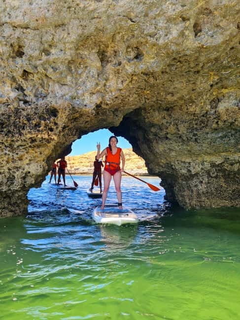 Albufeira: Caves and Beaches SUP Paddleboarding Tour - 2 Hours on SUP: Lessons, Life Vests, and Real Control