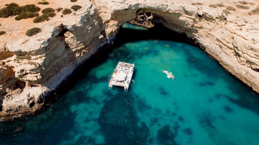 Albufeira: Caves and Coastline Catamaran Cruise to Benagil - FAQ