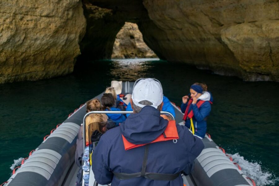 Albufeira: Dolphins & Benagil Caves RIB Tour - Getting on board at Albufeira Marina: the day starts fast