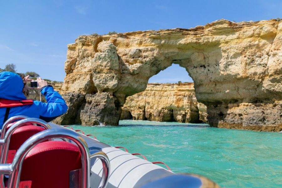 Albufeira: Dolphins & Benagil Caves RIB Tour - The opening cruise: safety briefing and coastline momentum