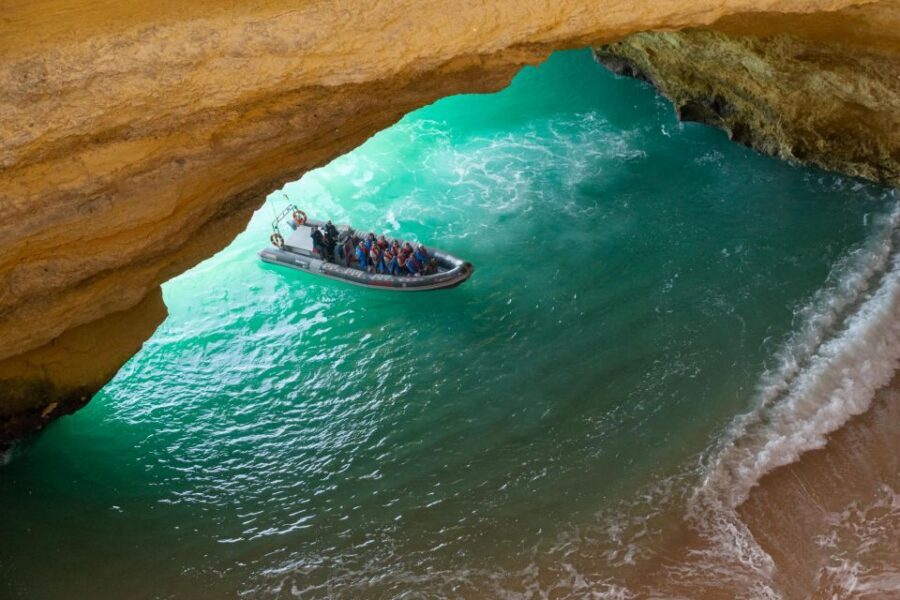 Albufeira: Dolphins & Benagil Caves RIB Tour - Swimming stops: the fun is conditional on sea state