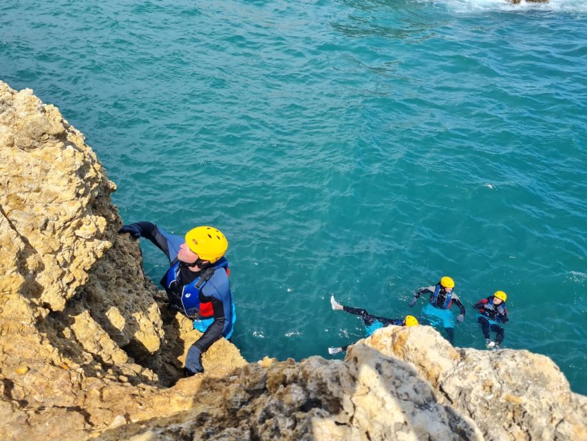 Albufeira: Guided Coasteering Tour with Cliff Jumping - The jumps and caves: how the route feels on your body