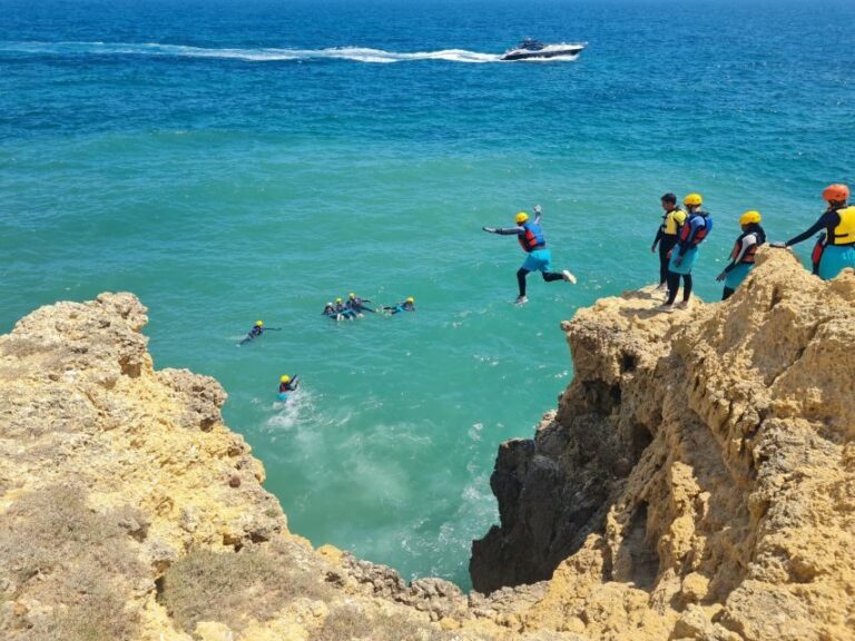 Albufeira: Guided Coasteering Tour with Cliff Jumping - Where the adventure starts at São Rafael Beach