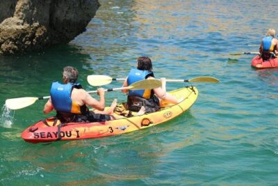 Albufeira Kayak Tour – Relaxing Trip with 2 Guides - Caves, arches, and cliff views you can actually feel