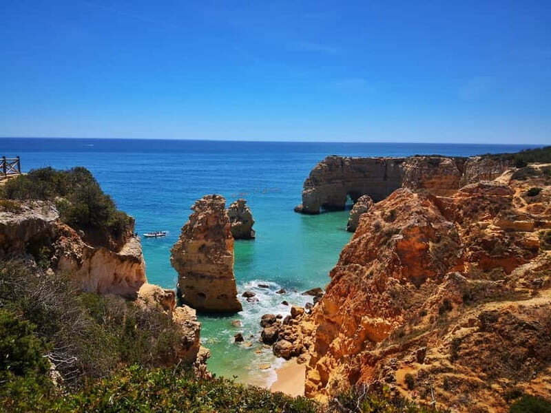Albufeira, Olhão, Faro : Seven Hanging Valleys Guided Hiking - The walk begins at Vale Centeanes: cliffs, caves, and big-sky ocean