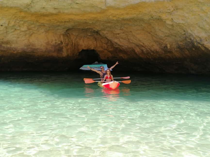 Albufeira: Secret Caves & Beaches Kayak Tour with Swim Stop - São Rafael caves and the Xorino Sea Cave: ride the tide, not your luck