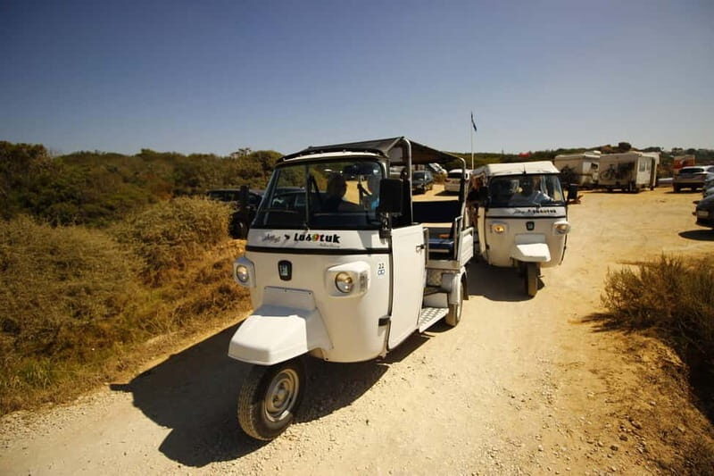 Albufeira: Tuk Tuk Ride with Old Town and Beaches - Stop 3: São Rafael beach via a scenic coastal road
