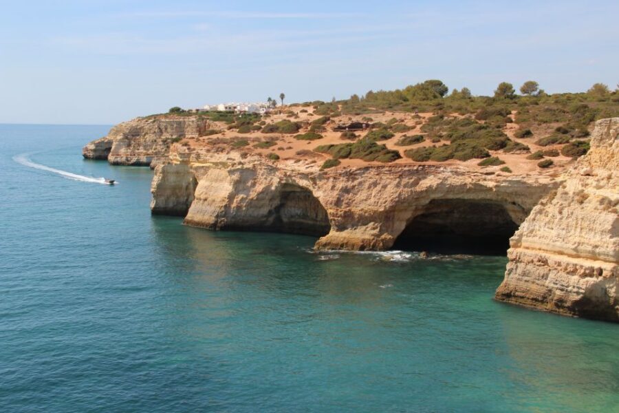 Algarve: Benagil Cave Boat Tour and Algarseco Coastal Walk - Marinha Beach and the Cliff Caves Along the Way