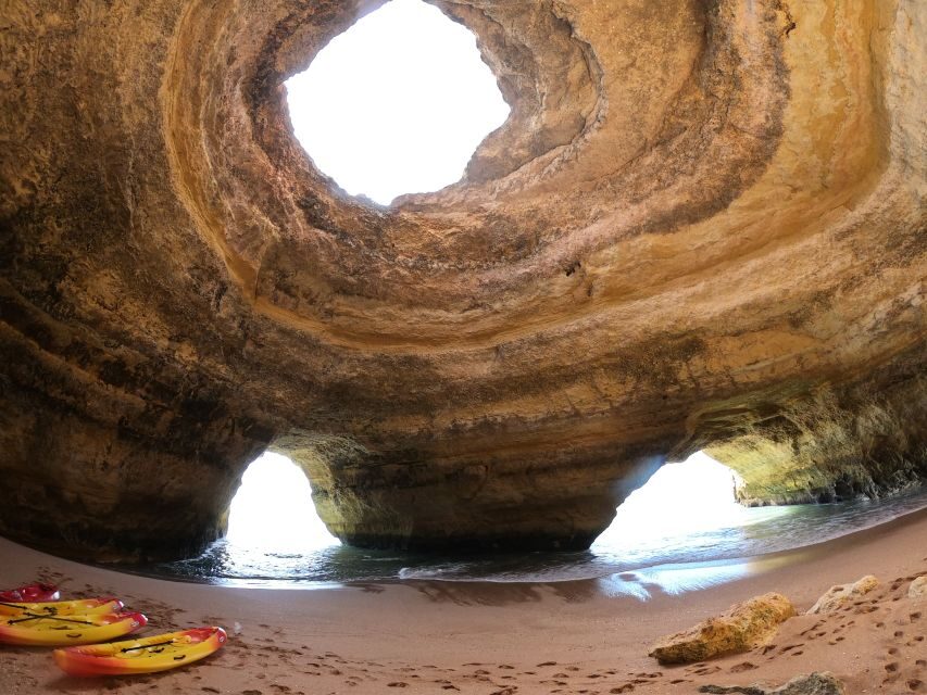 Algarve: Benagil Cave Sunrise Kayak Tour with Shower Use - What You Actually See: Benagil, Marinha, Carvalho, and the Cave World