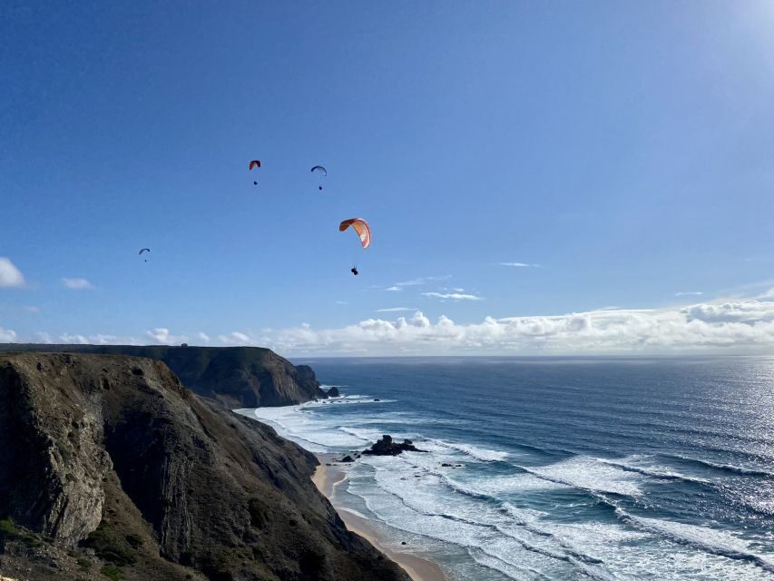 Algarve Coast: Paragliding Experience - Launch and the 15-minute flight over sea and cliffs