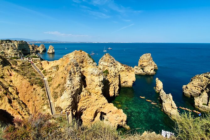 Algarve: Lagos Sightseeing guided Tour with e-bikes - Ponta da Piedade Cave and Lighthouse Without the Crowds-Only Feeling
