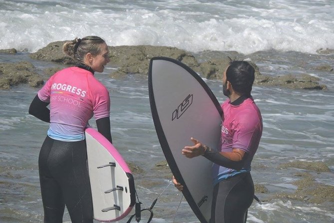 All Level SURF CLASSES in Ericeira (Beginner, Intermediate & Advanced) - Coaching by name: Joana Andrade and a team that gives real feedback