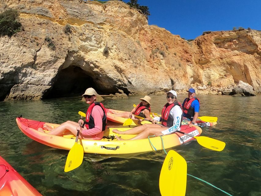 Alvor: Explore Caves Boat and Kayak Tour - Why this combination works: boat cruising + kayak time + swim