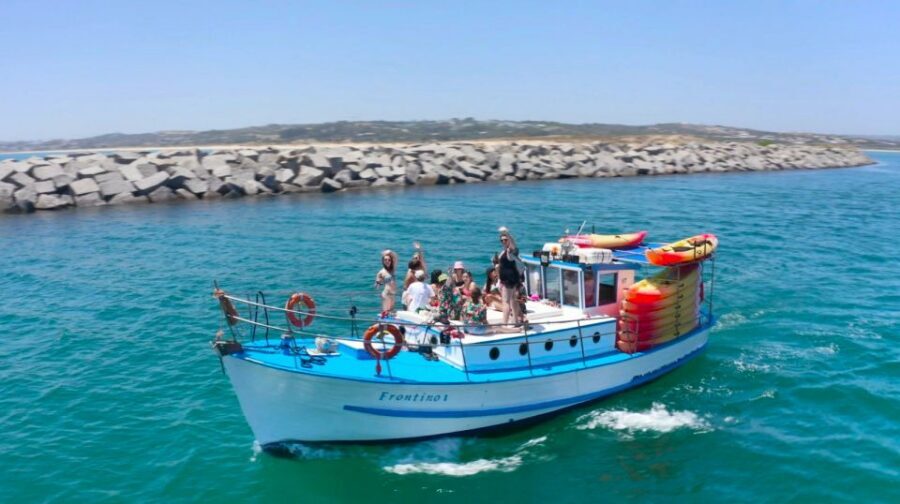 Alvor: Explore Caves Boat and Kayak Tour - The 1957 Frontino boat ride: comfort, bar, and real local color