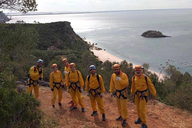 Arrabida Adventure Circuit - Portinho da Arrábida: rappels, confined passages, and big-move climbing