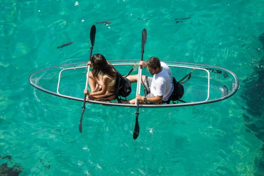 Arrábida: Guided Transparent Kayaking Tour - Second kayaking segment: more views, more marine-life watching