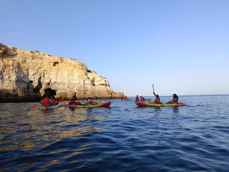 Benagil: Benagil Caves Guided Kayak Tour - Paddling out: coast views and how your route will feel