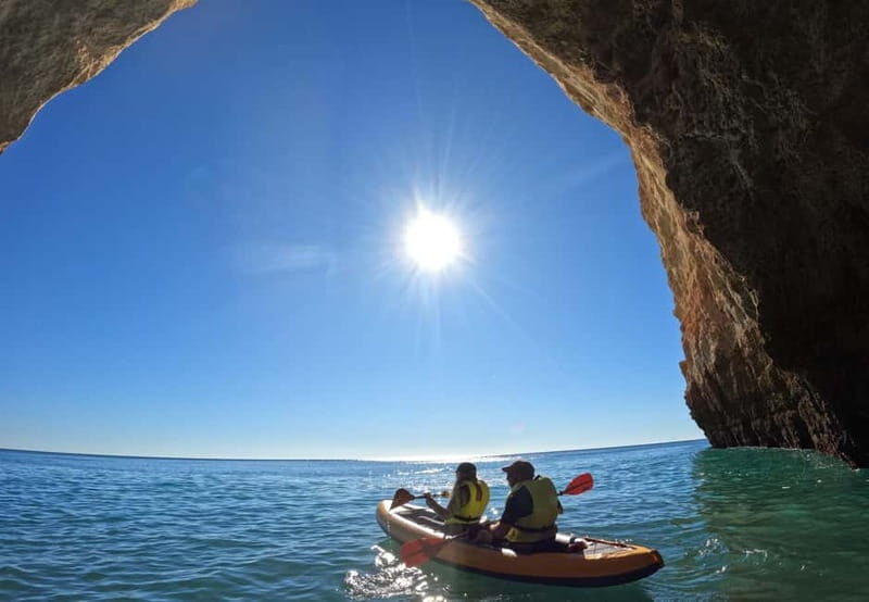 Benagil cave 1 hour tour with local guide - Return paddle: Benagil Beach again, but with the cave still in your head