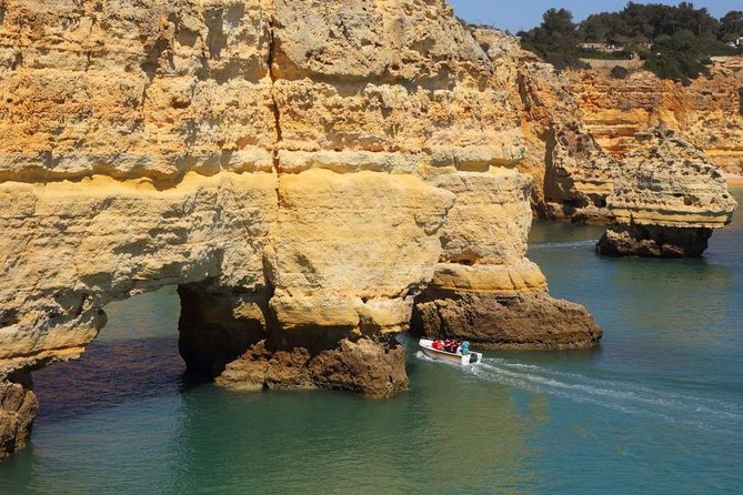 Benagil Cave by Boat + Carvoeiro + AlgarSeco Caves by Minivan from Lagos - Guide names, and why a small group changes the whole vibe