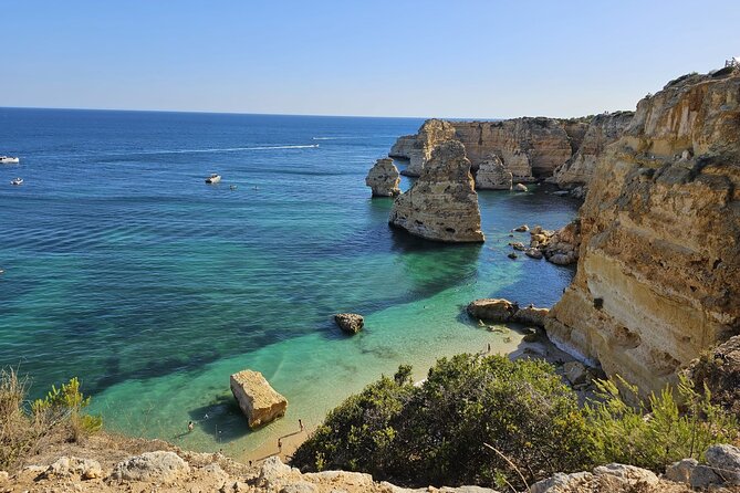 Benagil Cave Tour From Faro - Discover The Algarve Coast - The Marinha Beach segment: swimming, lunching your way, and secret-cove vibes