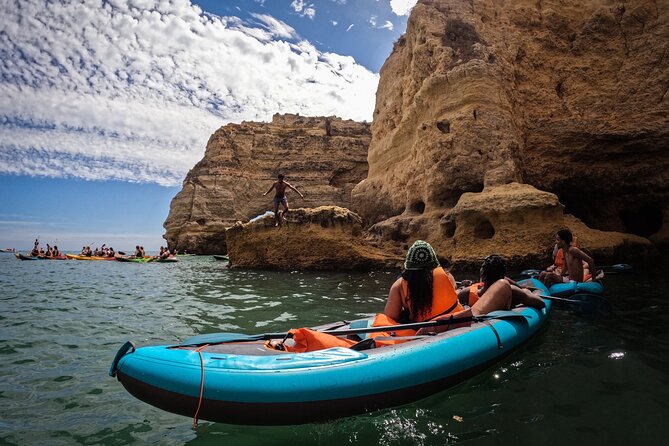 Benagil: Caves, Beaches, and Secret Spots Guided Kayak Tour - The route: Praia da Marinha, Benagil, Carvalho Beach, and Algar de Benagil