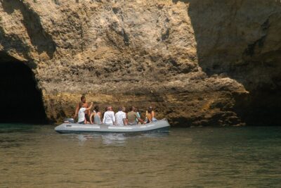 Benagil Coastline Tour - Allboat - Getting started at Allboat in central Albufeira (Alameda da Orada)