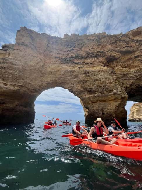 Benagil: Kayak Adventure - Benagil Sea Caves, Seen From the Waterline