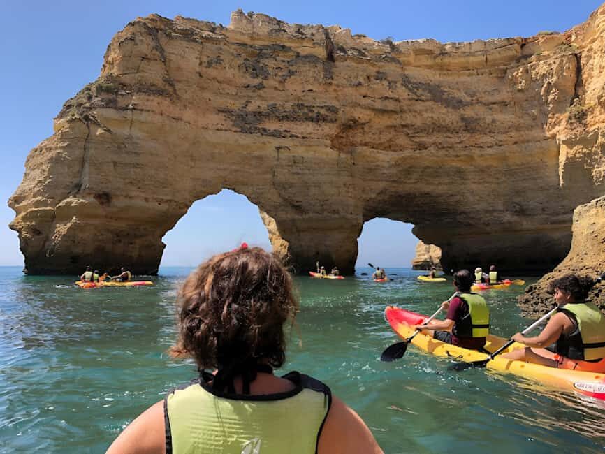 Benagil: Kayak Tour to Benagil Caves – Small Group - Praia da Marinha: swim and reset before heading back