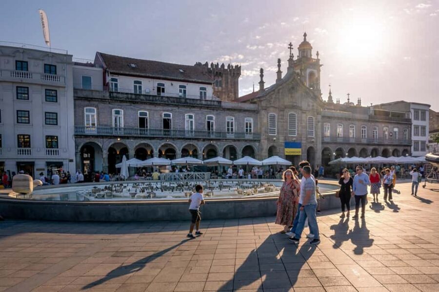 Braga: Private & Flexible Walking Tour in Historic Center - Paço Square: a calmer pause with palace-energy nearby