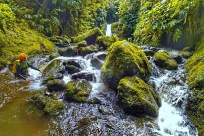 Canyoning Adventure in Ribeira da Salga (Sao Miguel - Azores) - The 15-minute hike to the stream entrance: your first test