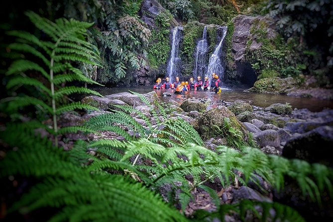 Canyoning Experience in Ribeira dos Caldeirões Sao Miguel -Azores - Entering the canyon: briefings, rappel practice, and the start of the fun