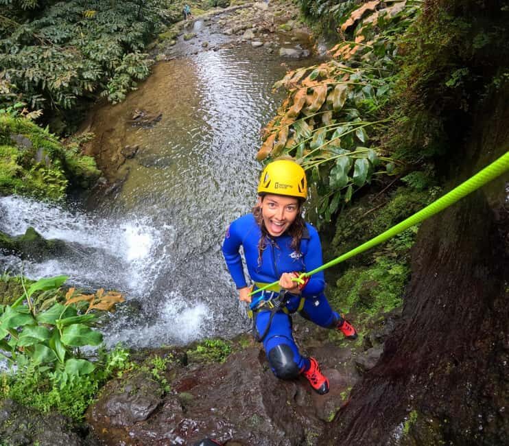 Canyoning in Ribeira dos Caldeirões – Hidden Waterfall Adventure - Meet the group in the white van and get equipped fast