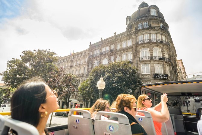City Sightseeing Porto Hop-On Hop-Off Bus Tour - Blue route highlights: Gaia timing, Castelo do Queijo, and Foz waterfront vibes