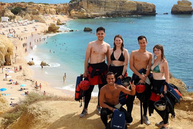 CLIFF JUMPING tour - Coasteering in Albufeira - Jumps, Swims, and Climbing: The 2-Hour Workout Behind the Fun
