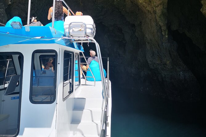 Coast Cruise Trip to Ponta da Piedade from Lagos - On-board comfort: cushioned seats, bathroom facilities, and a bar option