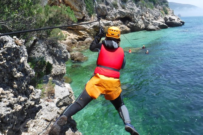 Coasteering at Portinho da Arrábida - The Zip Line Finale and Other Big Moments