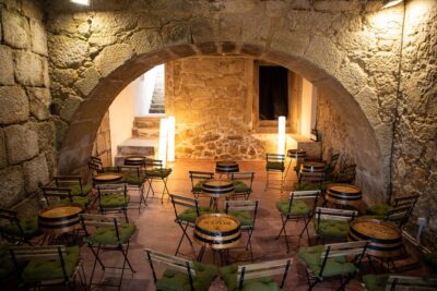 Entrance to The Fado House in São João Novo - Port wine included: small cup, big mood