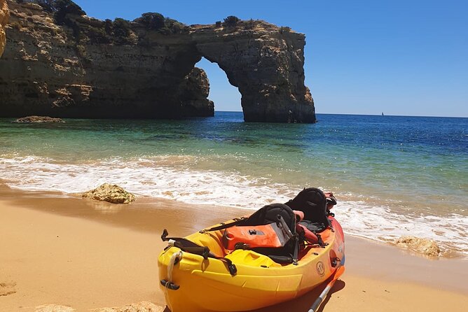 Explore Algarve Caves & Wild Beaches Kayak Tour - Armacao de Pera beach finish: where the coast story comes full circle