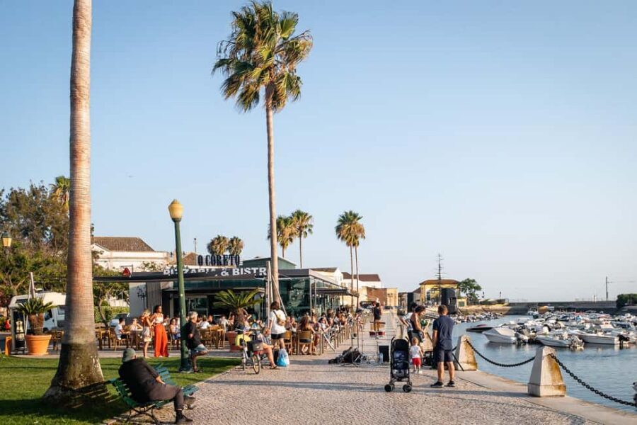 Faro: Private & Flexible Walking Tour in Historic Center - Faro Marina and Manuel Bívar Garden: the calmer middle stretch