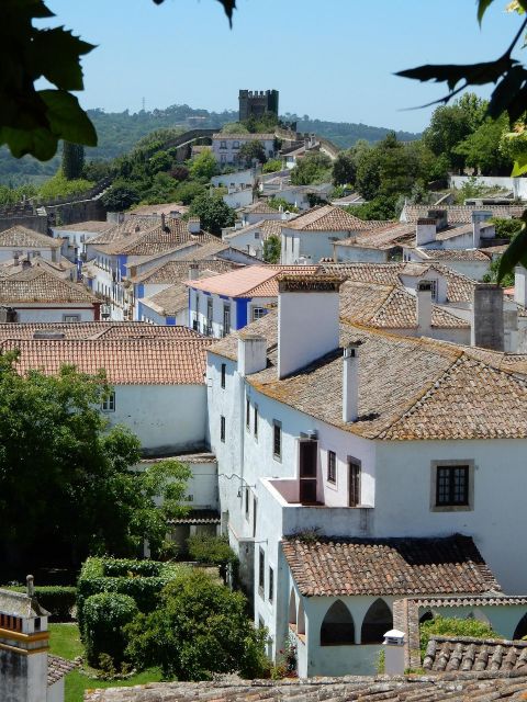 Fatima , Polski Przewodnik , Aljustrel , Nazare , Obidos - Óbidos on its walls: castle views, fortified walking, and shop time