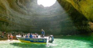 From Benagil: Coast Boat Tour with Benagil Cave - The boat + crew: why the captain matters here