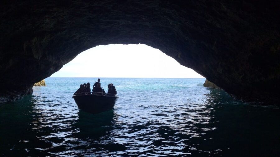 From Benagil: Coast Boat Tour with Benagil Cave - Departure from Taruga Benagil Tours and getting on board