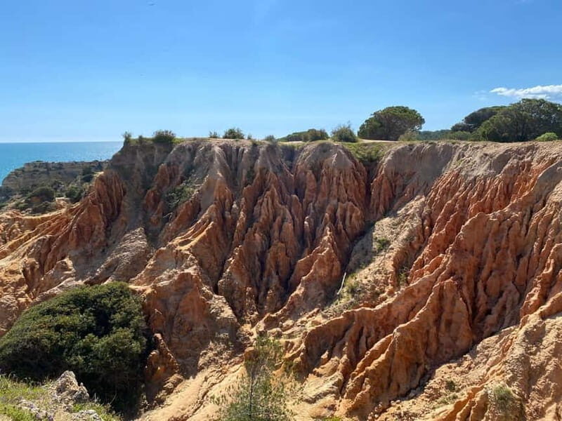From Faro: Benagil Cave and Seven Hanging Valleys Trail Tour - Praia da Marinha area: an extra photo-minded coastline moment