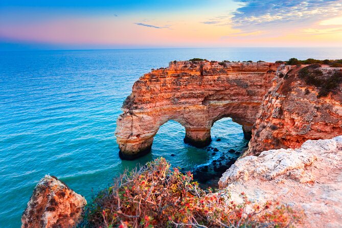 From Faro: Benagil Cave, Marinha & Carvoeiro Full-Day Tour - Praia da Marinha: golden cliffs and the heart-shaped rock stop