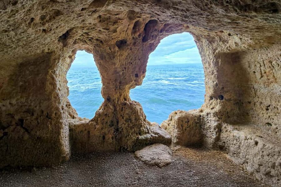 From Faro: Benagil Cliffs Hiking & 4 Treasures Experience - Benagil Cave from above: the birds-eye moment