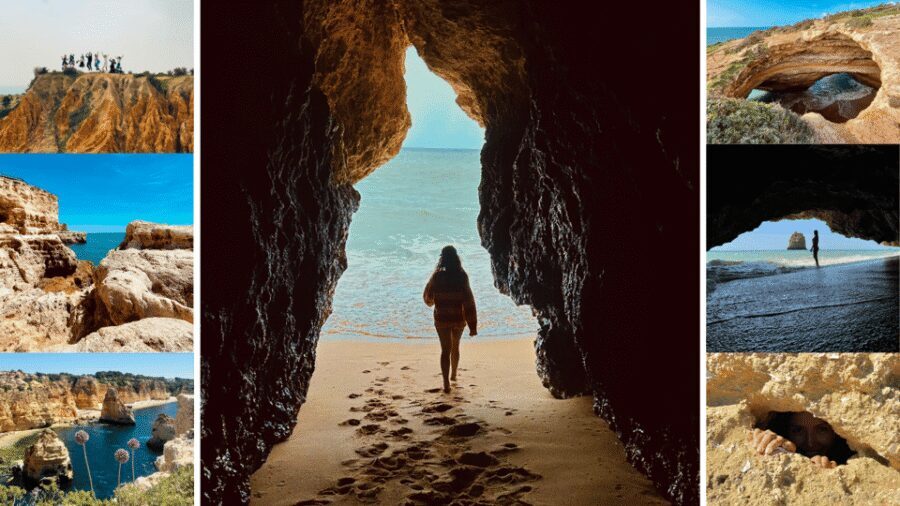 From Faro: Benagil, Marinha, 7 Valleys, Algar Seco Adventure - Marinha Beach free time: swim, reset, and get the angles
