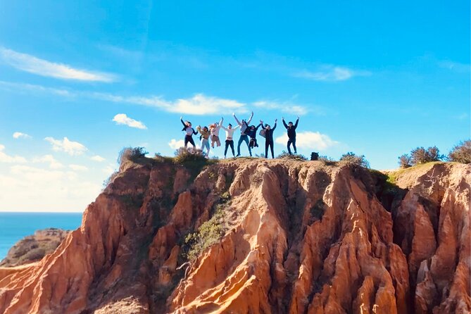 From Faro: Benagil, Marinha Beach, 7 Hanging Valleys, Algar Seco - Meeting at the Faro sign: prompt start matters
